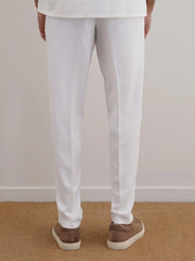 Men's Cotton Linen Tapered Trousers
