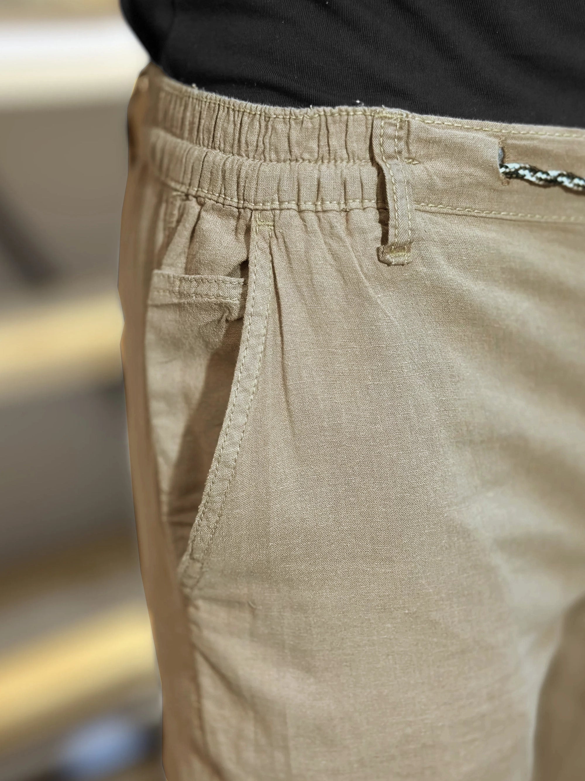 Men's Cotton Linen Skin Trouser