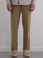 Men's Cotton Linen Tapered Trousers