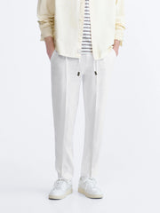 Men's Cotton Linen Tapered Trousers