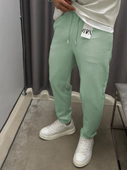 Men's Light Green Easy Care Jogger Trouser