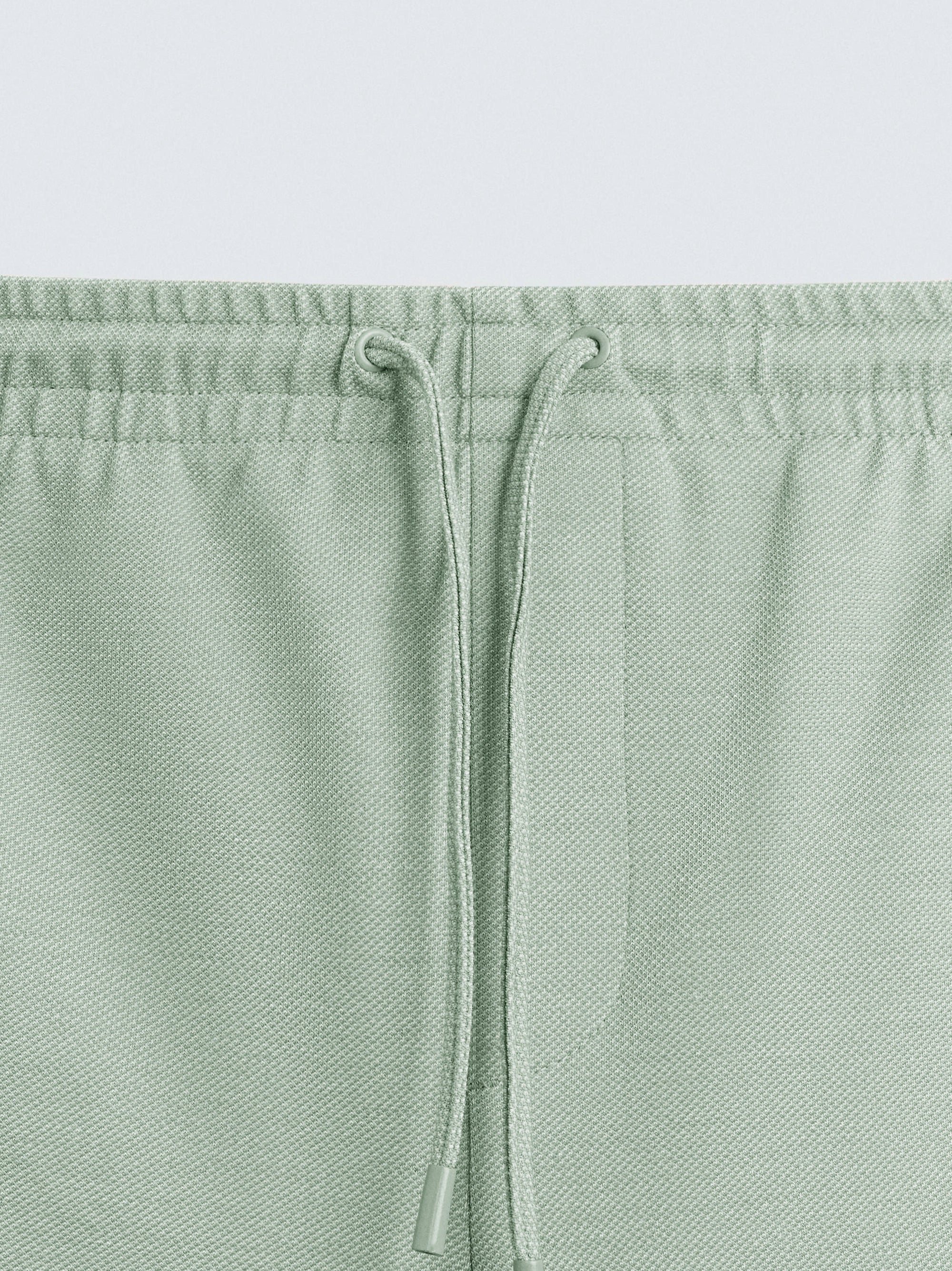 Men's Light Green Easy Care Jogger Trouser