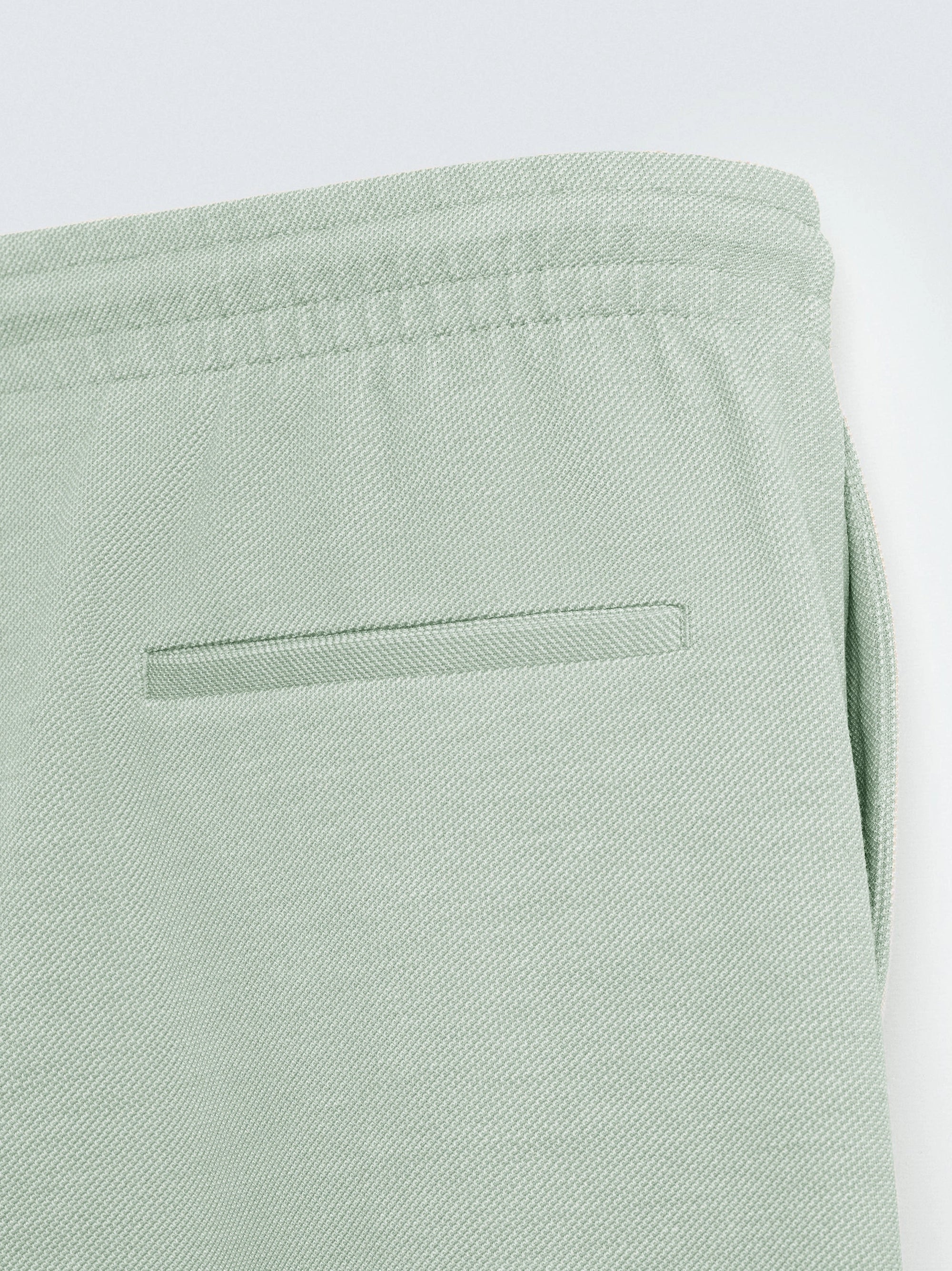 Men's Light Green Easy Care Jogger Trouser
