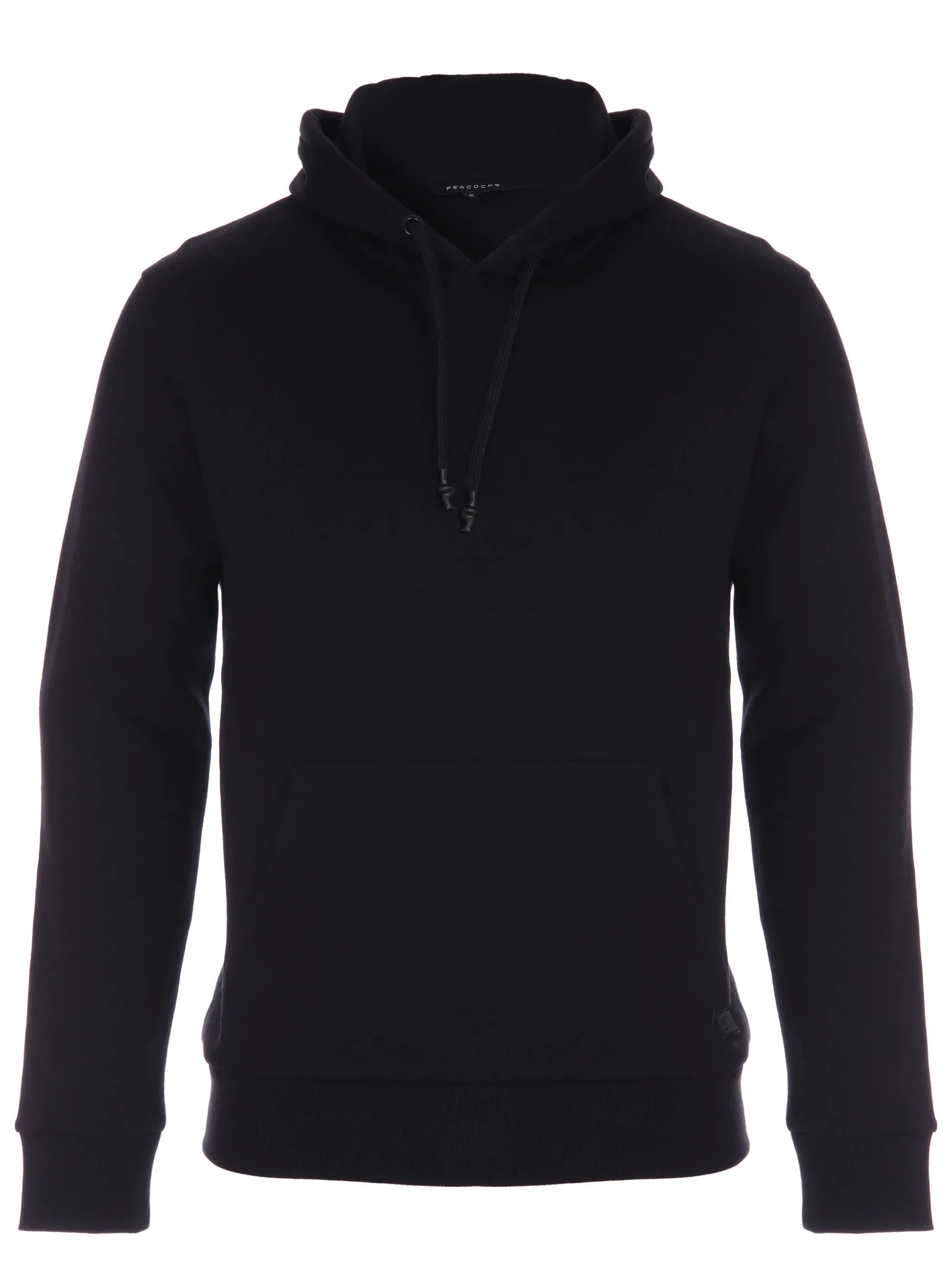 Men's fleece Black slim fit hoodie