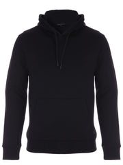 Men's fleece Black slim fit hoodie