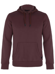 Men's fleece Maroon slim fit hoodie