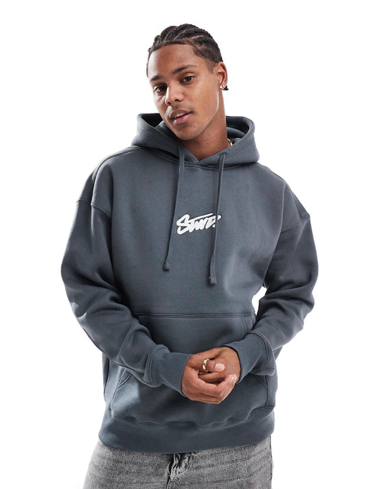 Men's kangaroo Pocket STWD Gray Hoodie
