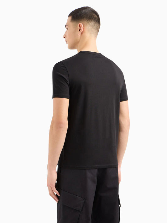 A|X Mens Black Contrasting Logo T-shirt