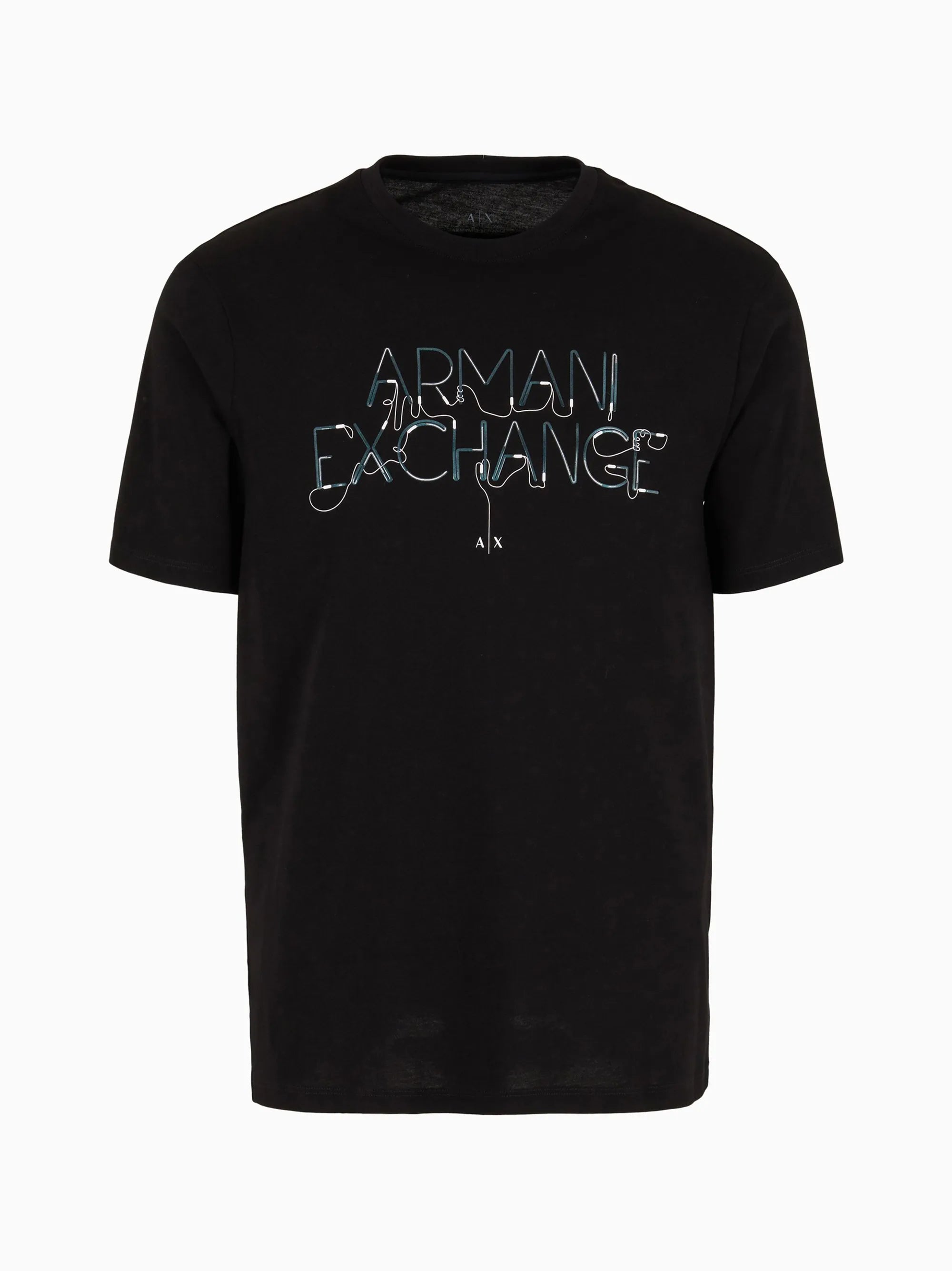 A|X Mens Black Contrasting Logo T-shirt