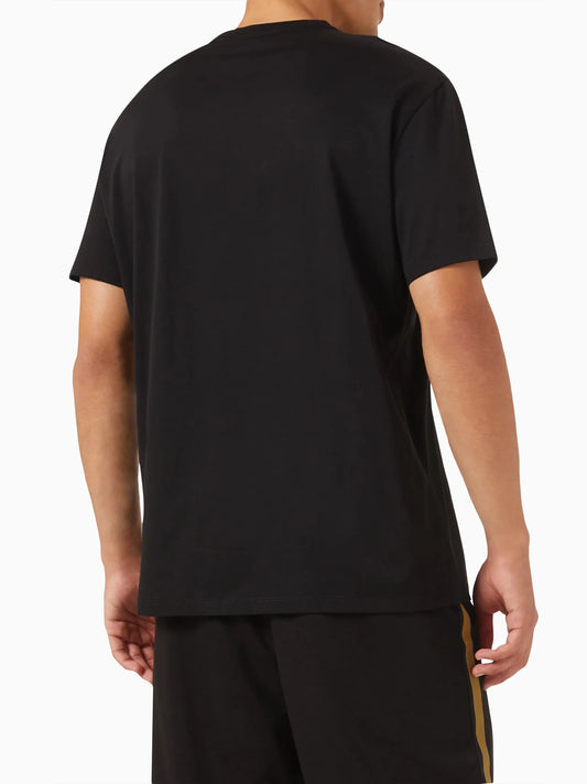 A|X Mens Gold Foil Box Logo Black T-Shirt