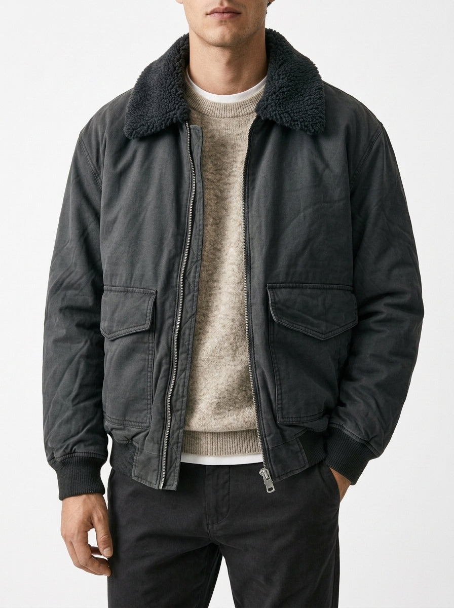 Imported Padded Bomber Jacket