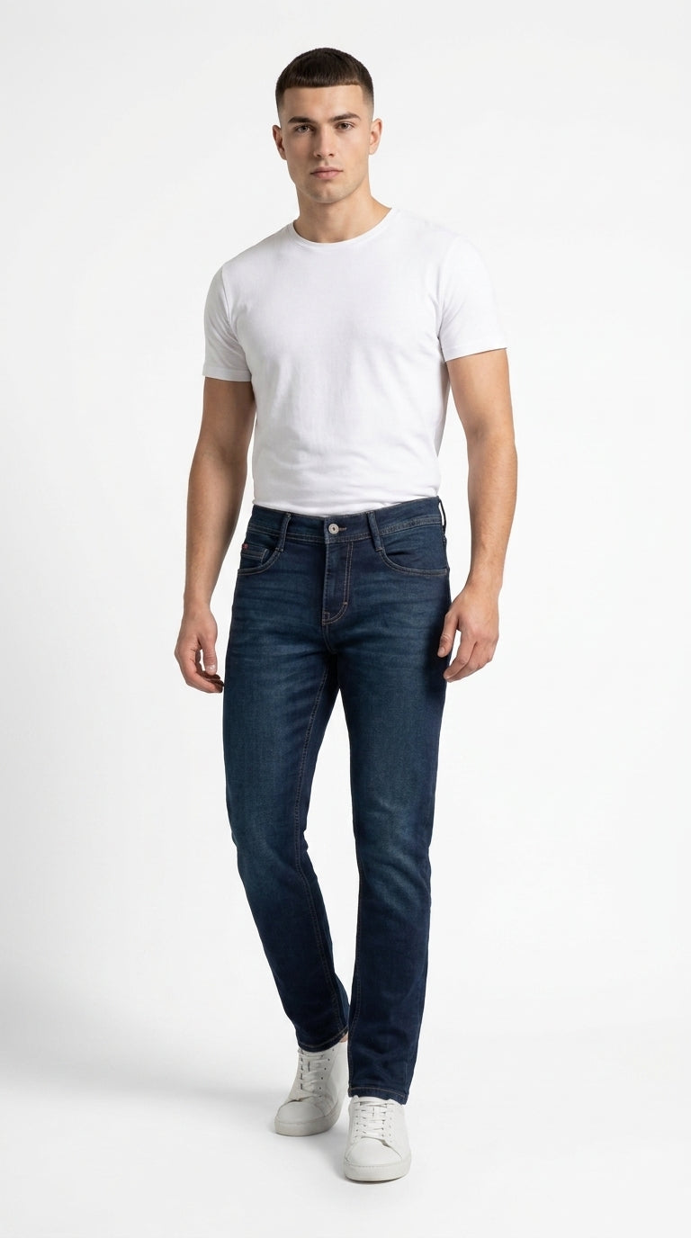 Mustang Men’s Oregon Slim K Dark Indigo Jeans