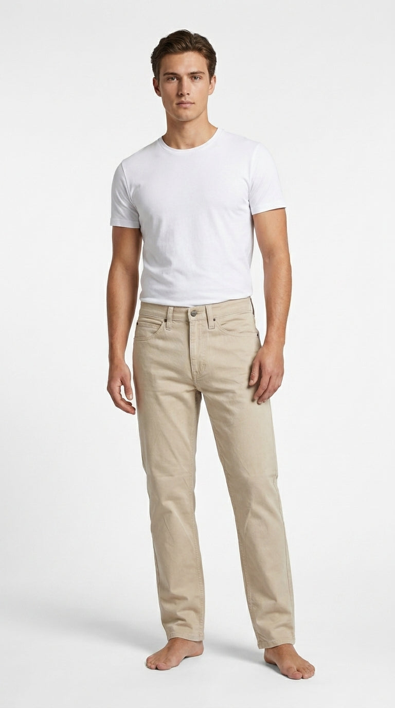 Mustang Men’s Light Stone Beige Pants
