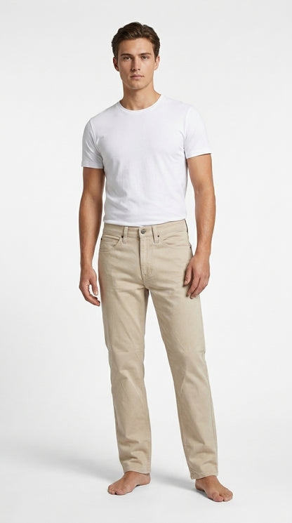 Mustang Men’s Light Stone Beige Pants