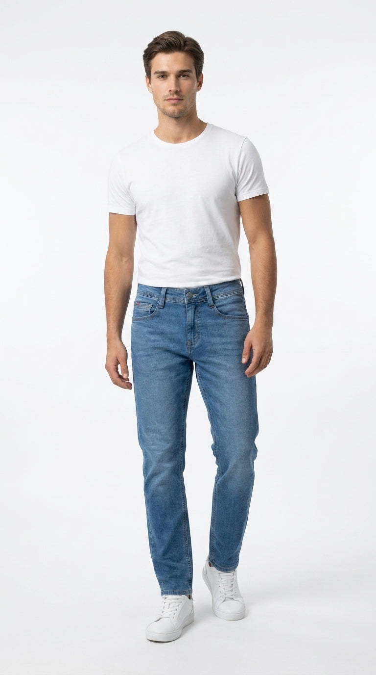 Mustang Men’s Medium Blue Stonewashed Jeans
