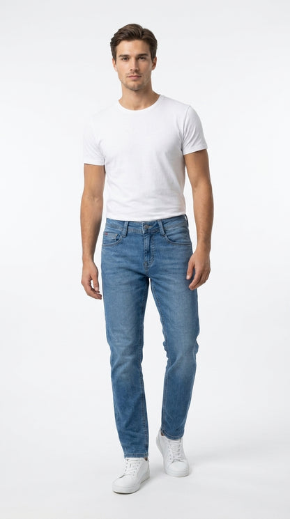 Mustang Men’s Medium Blue Stonewashed Jeans