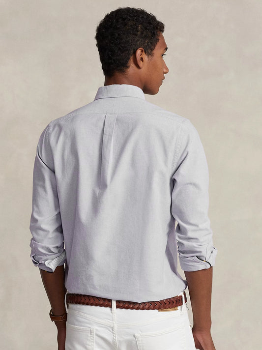 Original Embroidered Multicolor Logo Gray Casual Shirt