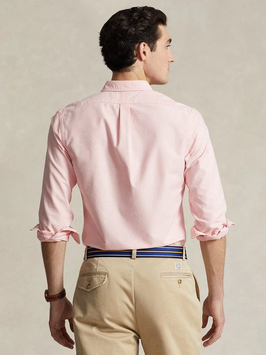 Original Embroidered Multicolor Logo Pink Casual Shirt