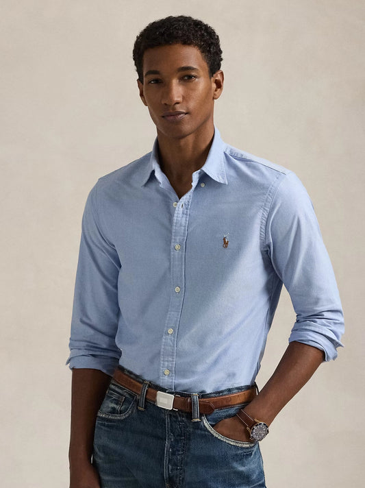 Original Embroidered Multicolor Logo Sky Blue Casual Shirt