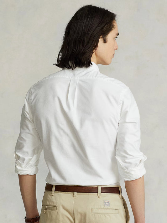 Original Embroidered Multicolor Logo White Casual Shirt