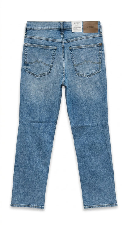 Mustang Men’s Light Wash Stonewashed Jeans