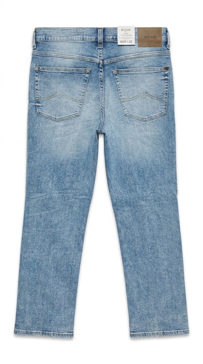 Mustang Men’s Bleach Blue Stonewashed Jeans