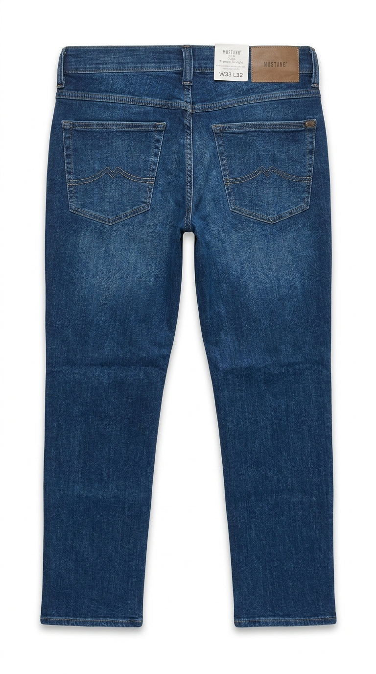 Mustang Men’s Classic Blue Mid-Wash Jeans