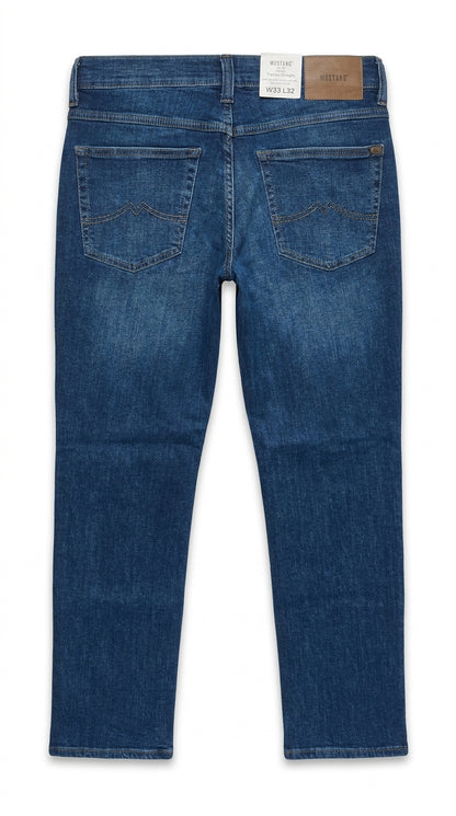 Mustang Men’s Classic Blue Mid-Wash Jeans