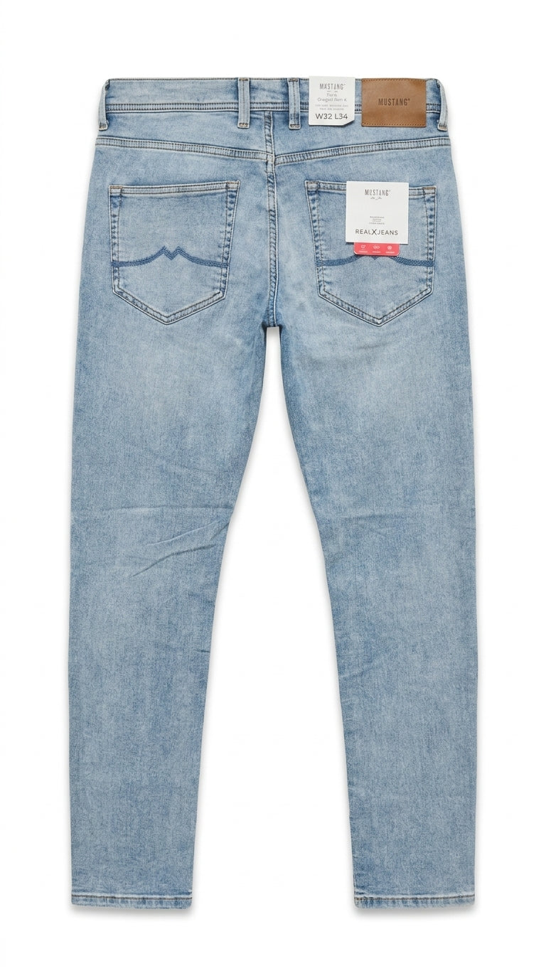 Mustang Men’s Light Ice Blue Jeans.