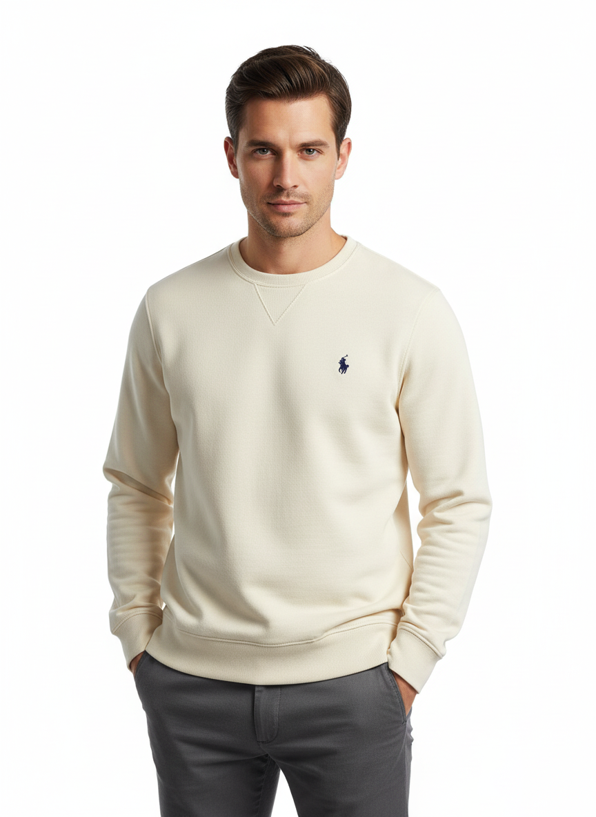 Polo Classic Crewneck Sweatshirt Cream