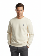 Polo Classic Crewneck Sweatshirt Cream
