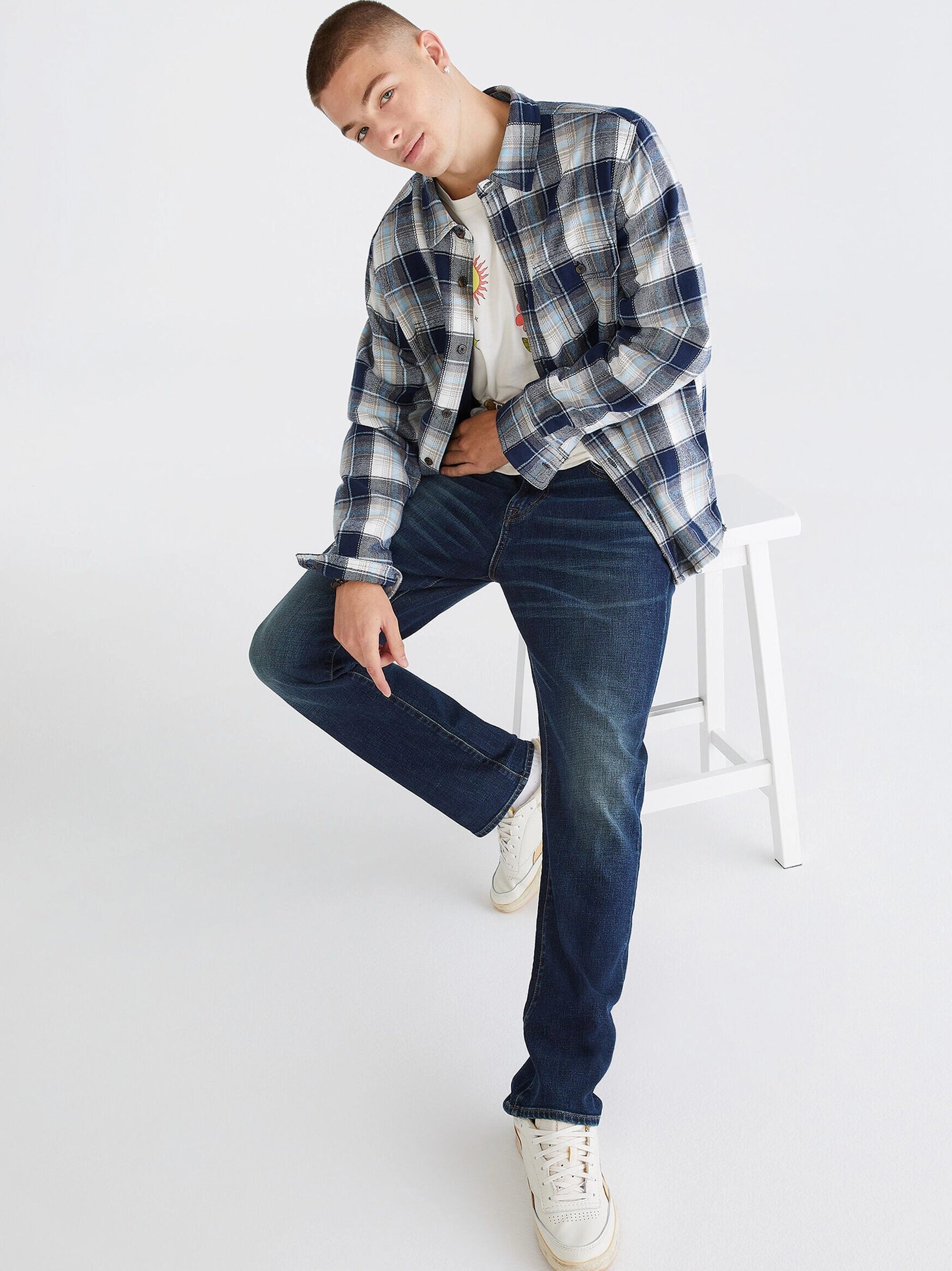 Premium Dark Wash Straight Jeans