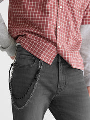 Premium Gray Wash Straight Jeans