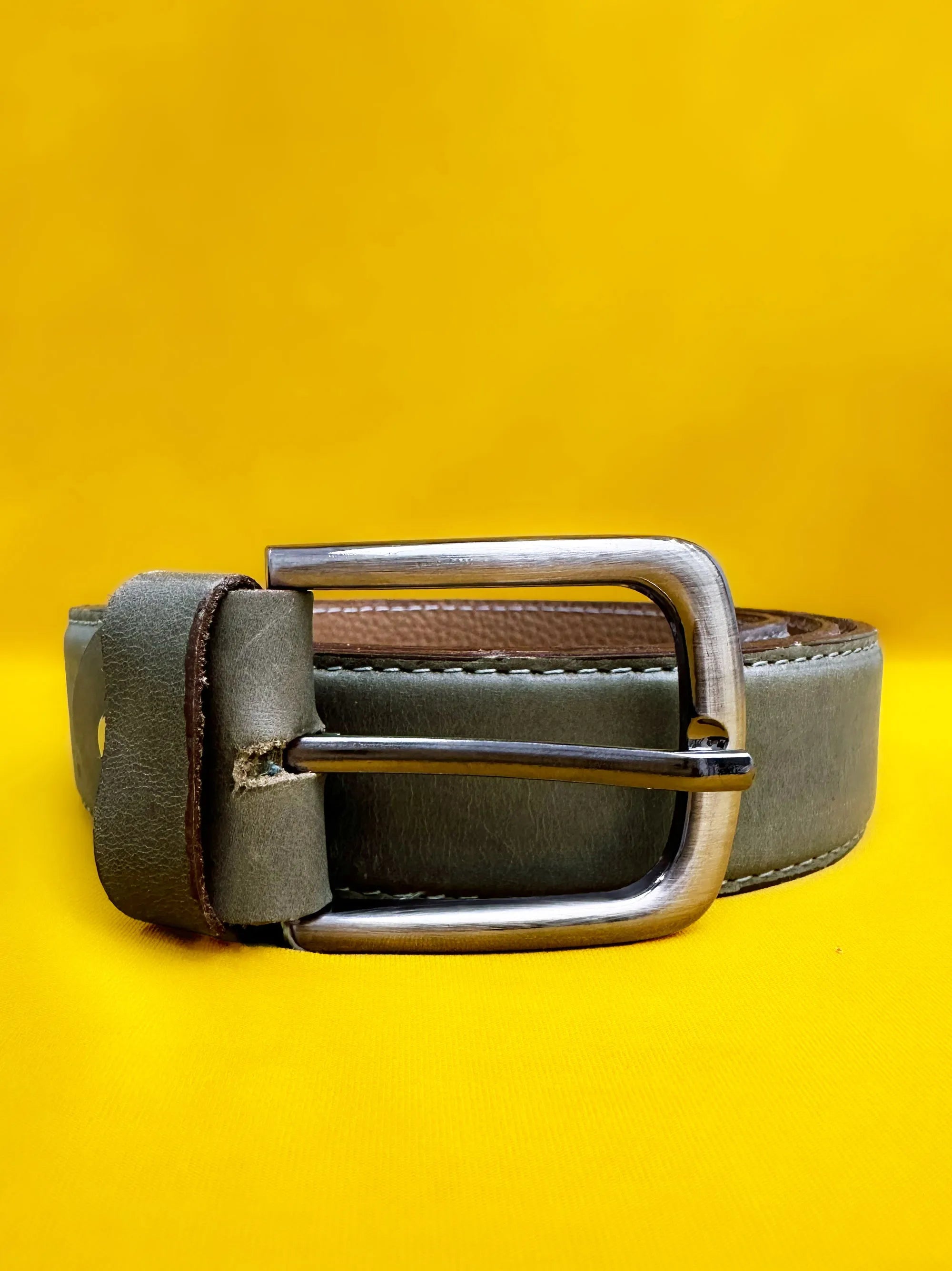 Premium Quality Olive Leather Belt