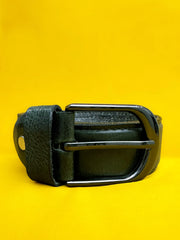 Premium Quality Textured Green Leather Belt