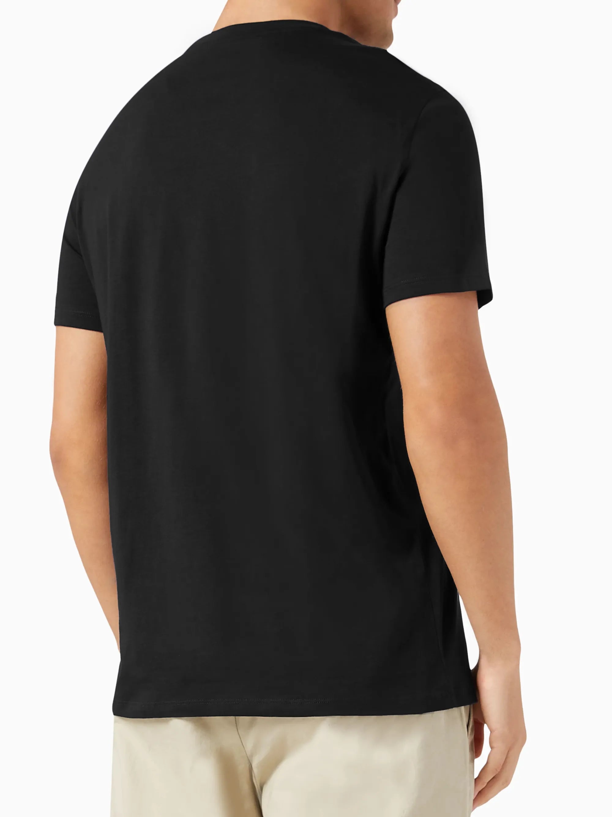 A|X Printed Logo Crew Neck Black T-shirt