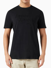 A|X Printed Logo Crew Neck Black T-shirt