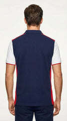 Hackett London | Men’s Tri-Color Blocked Pique Polo