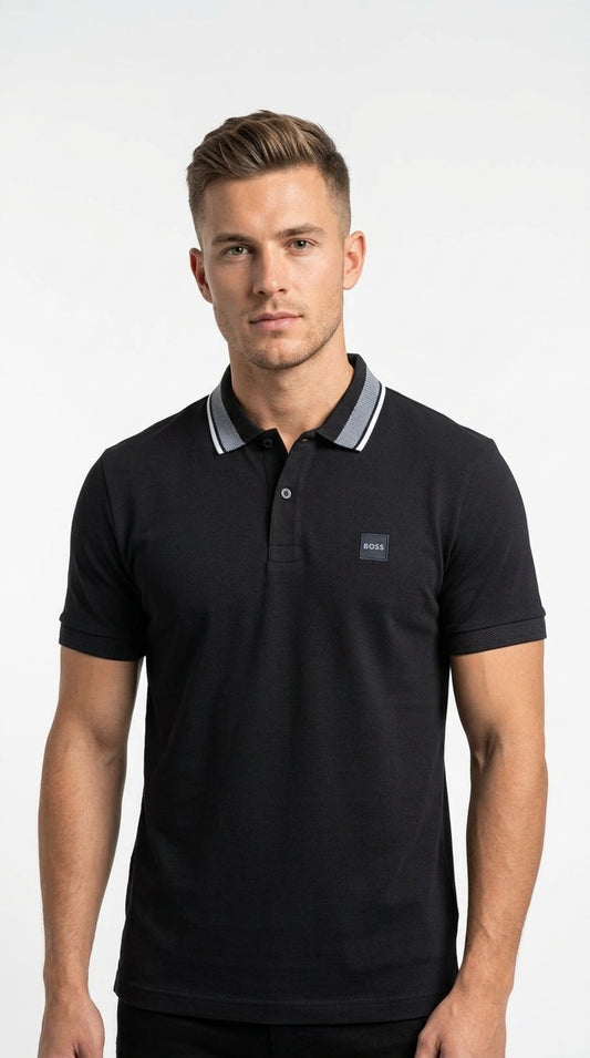 BOSS Tipped Collar Polo Shirt