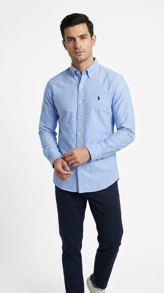 Ralph Lauren Classic Fit Oxford Shirt – Light Blue