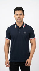 BOSS Contrast Stripe Polo Shirt