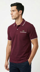 Lacoste Heritage Piped Pocket Polo