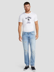 Sky Blue Ruff Slim fit Jeans Pant for men