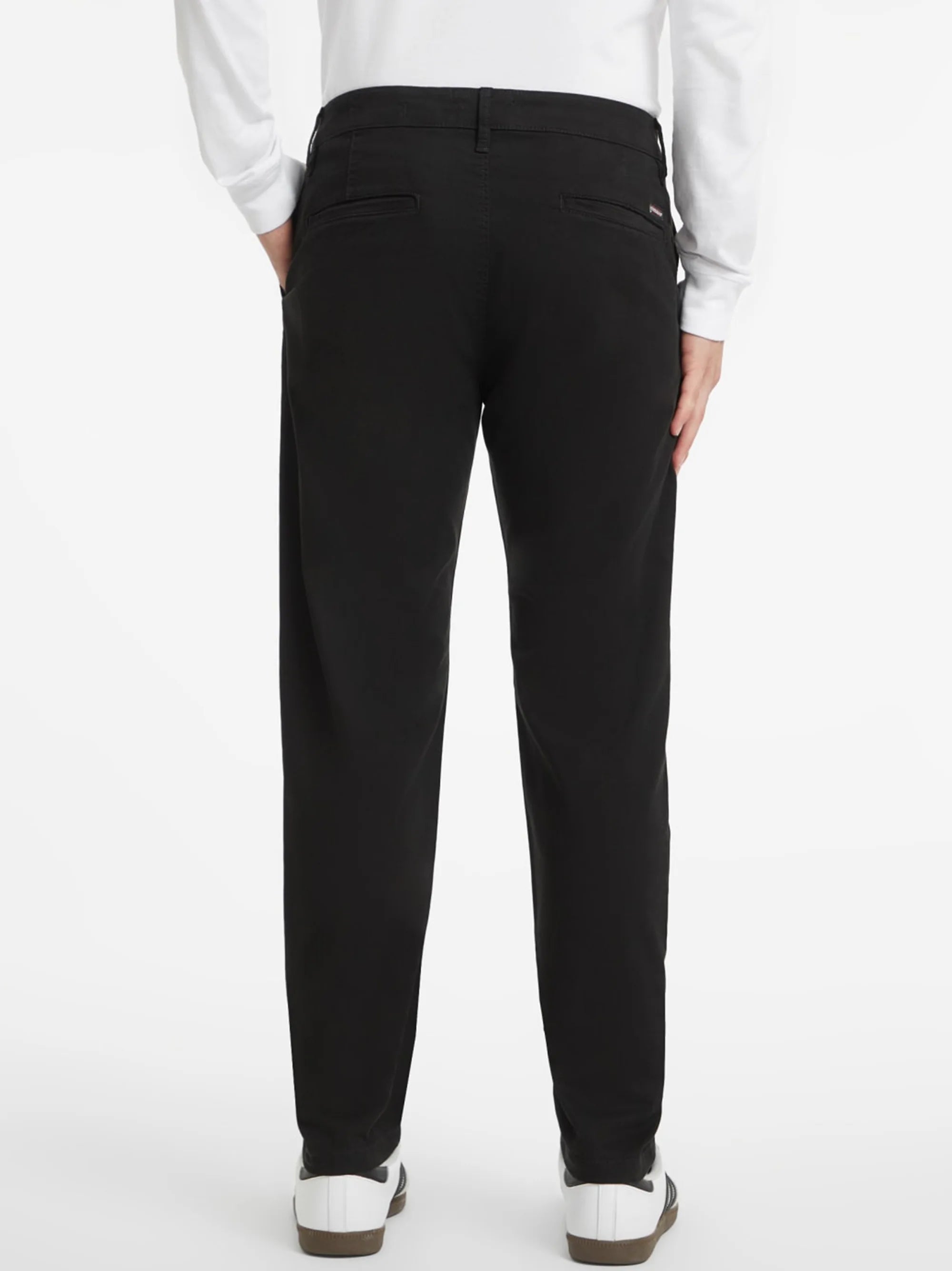 Slim fit Black Cotton Pant