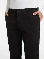 Slim fit Black Cotton Pant