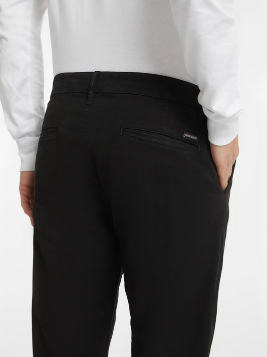 Slim fit Black Cotton Pant