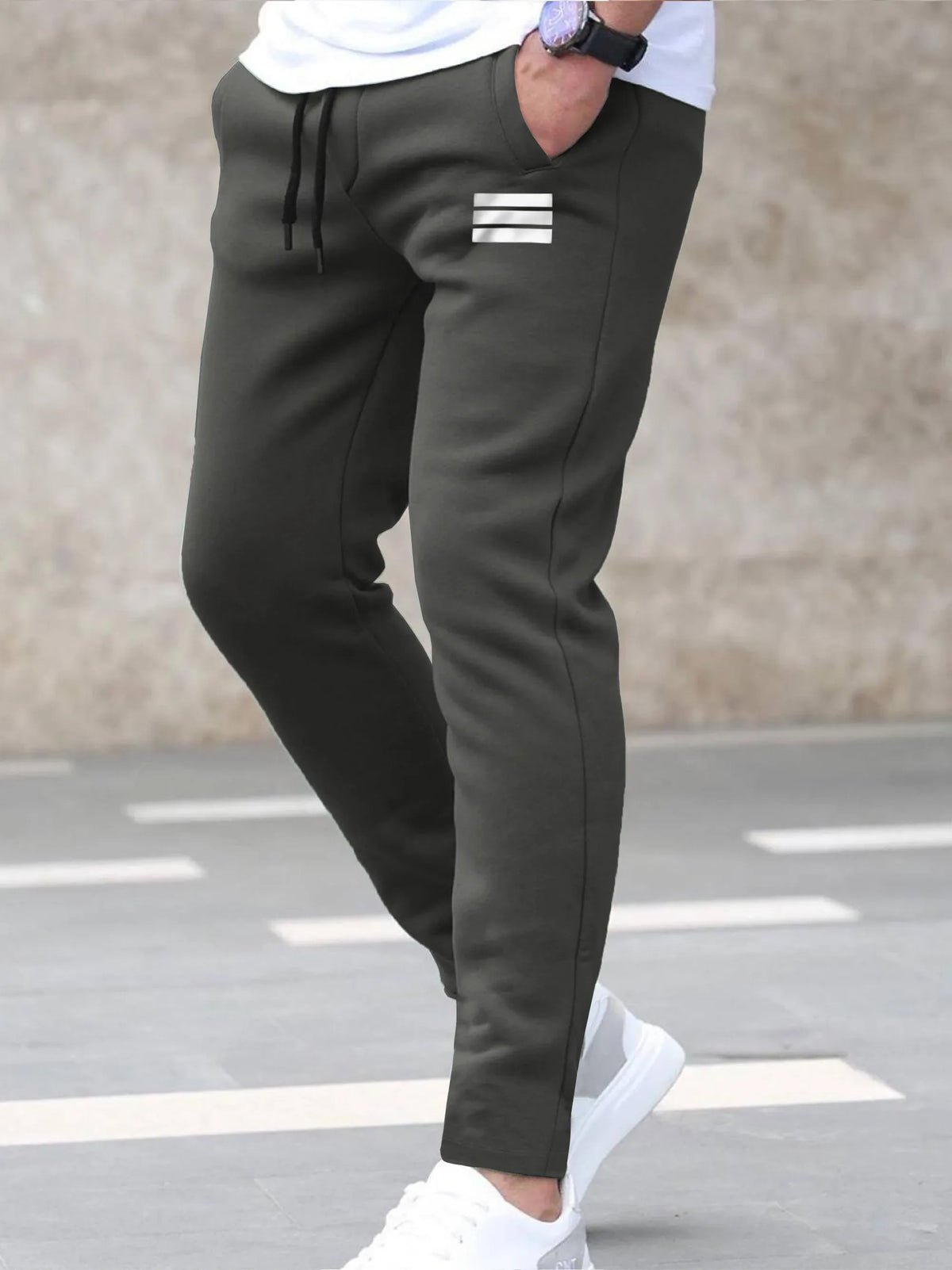 Super Soft Charcoal Grey Fleece Trouser For Men