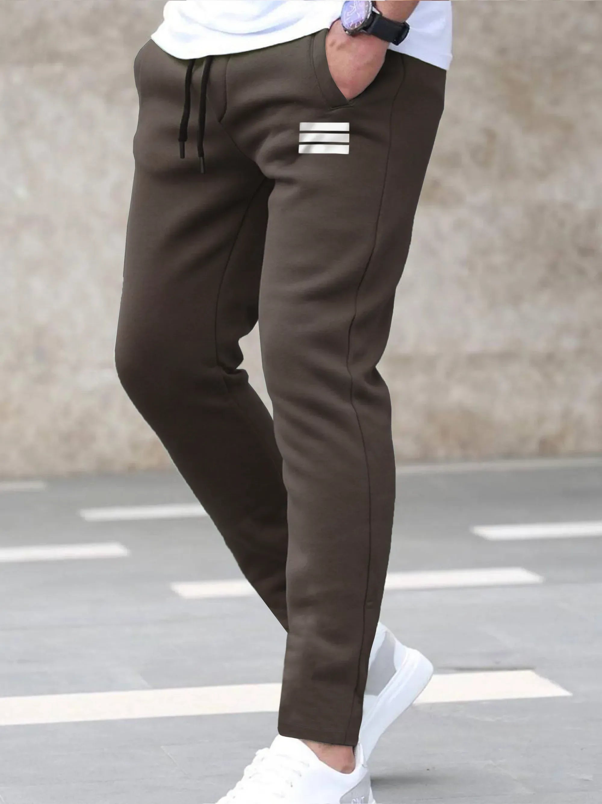 Super Soft Dark Brown Fleece Trouser For Men