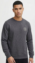 Blend Premium Charcoal Grey Circular Logo Sweatshirt
