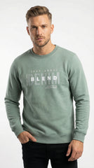 Blend Premium Sage Green Graphic Sweatshirt